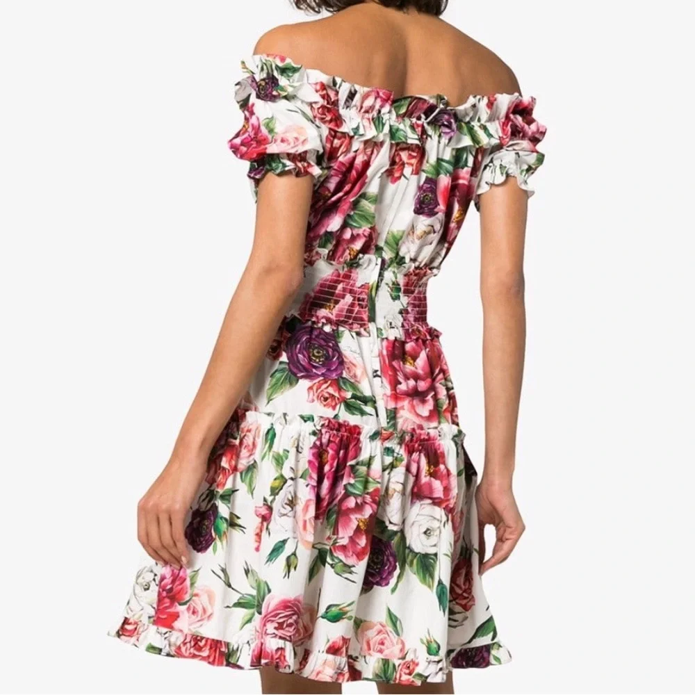 Women’s Dolce & Gabbana Floral Peony Print Dress size 36 (EU)/ 0-2 (US) … - Picture 6 of 14
